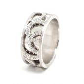 Anel Noivado Ourivesaria Ana de Lima - Anel Ouro e Diamantes