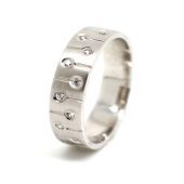 Anel Noivado Ourivesaria Ana de Lima - Anel Ouro e Diamantes